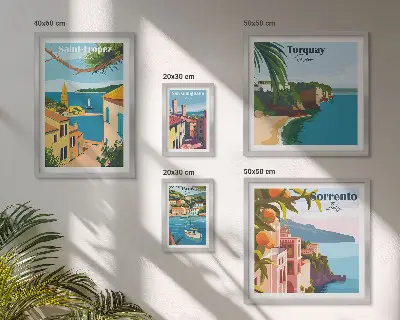 Gallery wall Landscapes of European towns