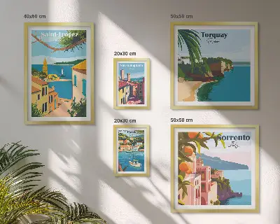 Gallery wall Landscapes of European towns