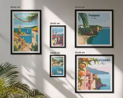 Gallery wall Landscapes of European towns