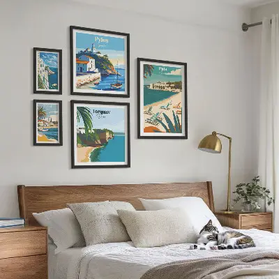 Framed photo set Coastal landscapes of Europe