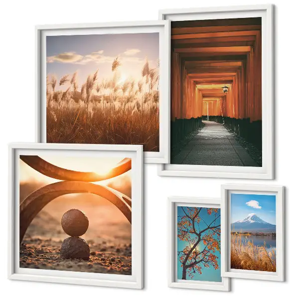 Gallery wall tranquil zen nature landscapes