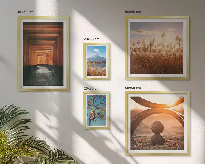 Gallery wall tranquil zen nature landscapes