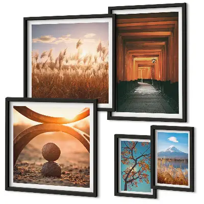 Gallery wall tranquil zen nature landscapes