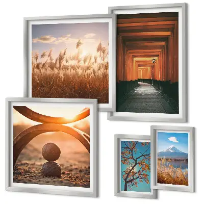 Gallery wall tranquil zen nature landscapes
