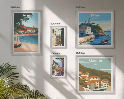 Gallery wall Landscapes of coastal cities