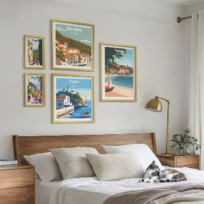 Gallery wall Landscapes of coastal cities