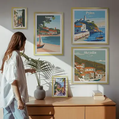 Gallery wall Landscapes of coastal cities