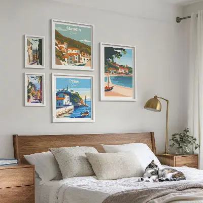 Gallery wall Landscapes of coastal cities