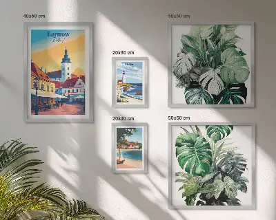 Gallery wall Polish coastal cities flora