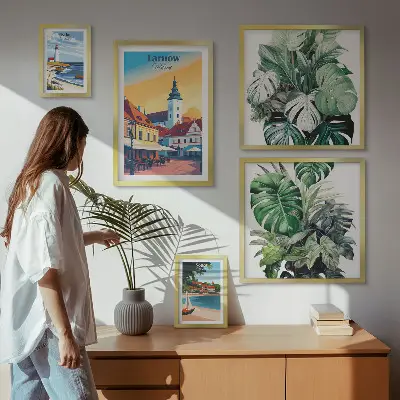 Gallery wall Polish coastal cities flora