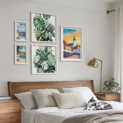 Gallery wall Polish coastal cities flora