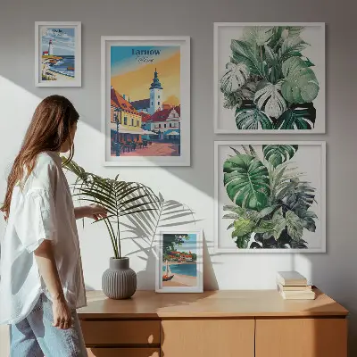 Gallery wall Polish coastal cities flora