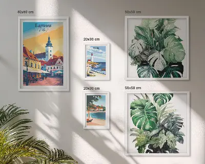Gallery wall Polish coastal cities flora