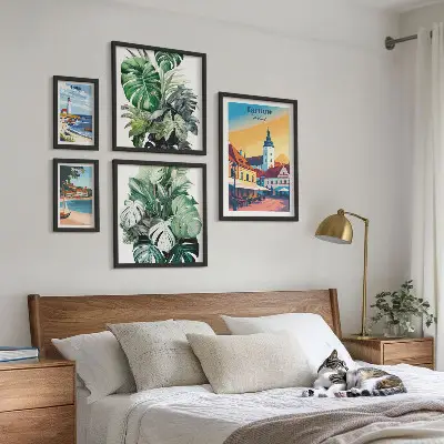 Gallery wall Polish coastal cities flora