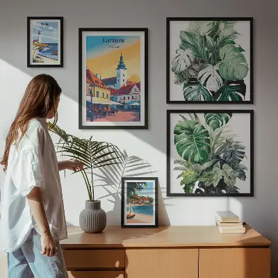Gallery wall Polish coastal cities flora