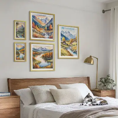 Gallery wall Landscapes of mountains, rivers, forests