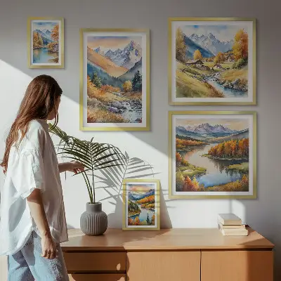 Gallery wall Autumn mountain landscapes