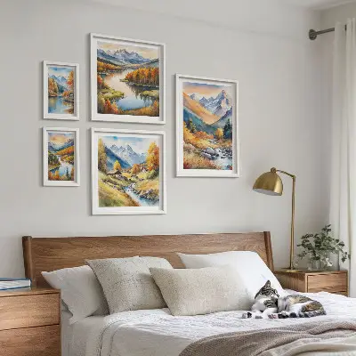 Gallery wall Autumn mountain landscapes