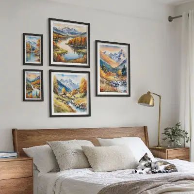Gallery wall Autumn mountain landscapes