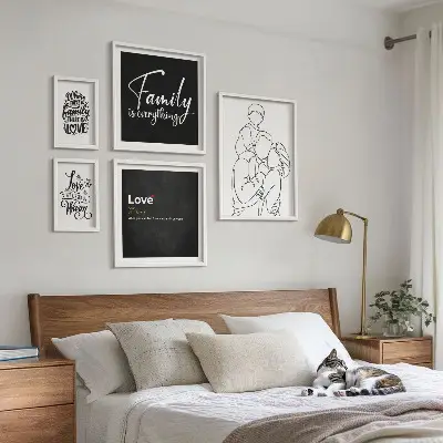 Framed photo set Family values ​​of love and closeness