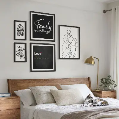 Framed photo set Family values ​​of love and closeness