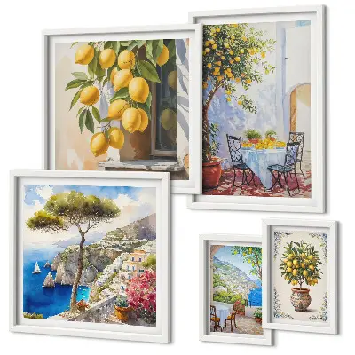 Gallery wall citrus inspirations sun print