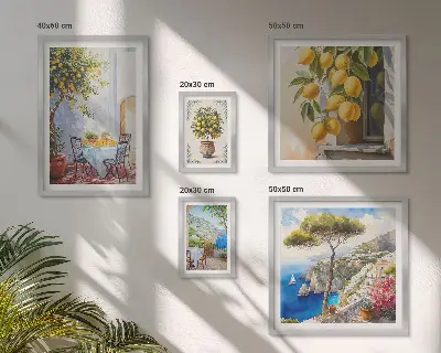 Gallery wall Citrus inspirations sun