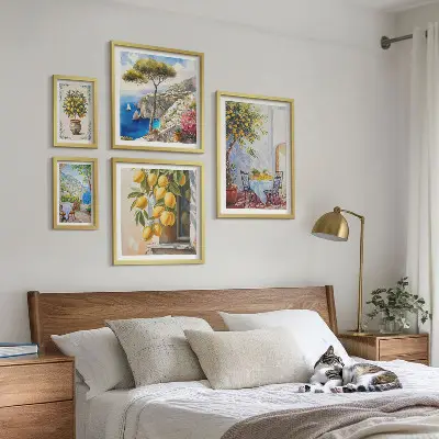 Gallery wall Citrus inspirations sun