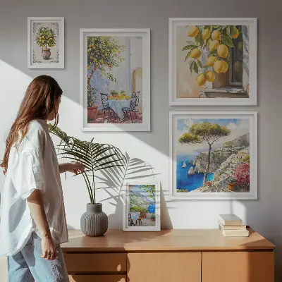 Gallery wall Citrus inspirations sun