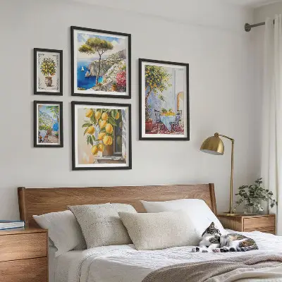 Gallery wall citrus inspirations sun print