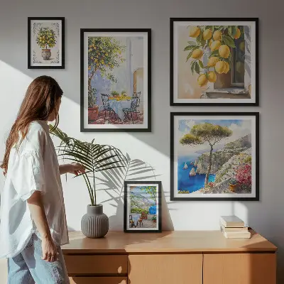 Gallery wall Citrus inspirations sun
