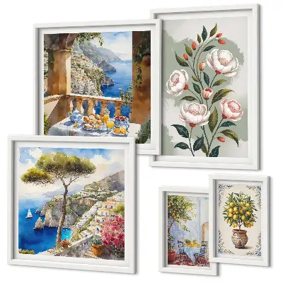 Gallery wall Picturesque floral views