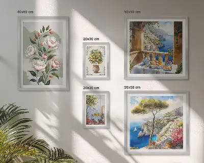 Gallery wall Picturesque floral views