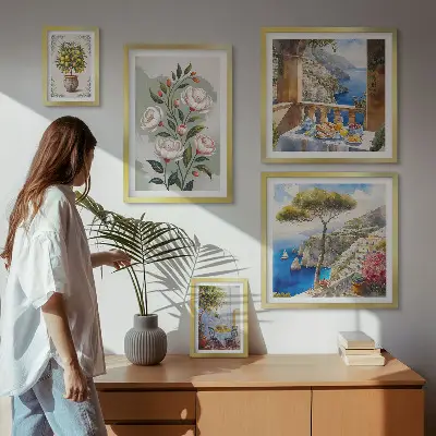 Gallery wall Picturesque floral views