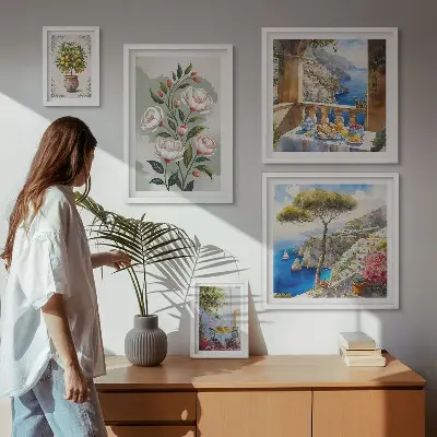 Gallery wall Picturesque floral views