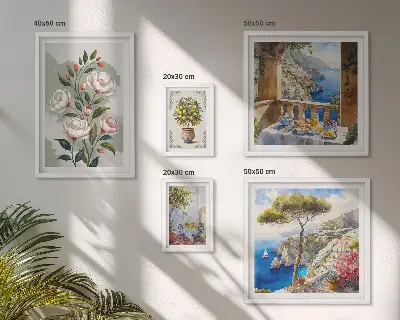 Gallery wall Picturesque floral views