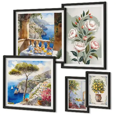 Gallery wall Picturesque floral views