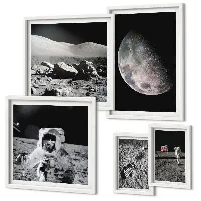 Gallery wall Astronauts' lunar landscapes