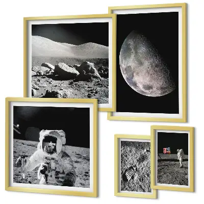 Gallery wall Astronauts' lunar landscapes