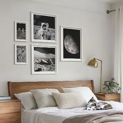 Gallery wall Astronauts' lunar landscapes