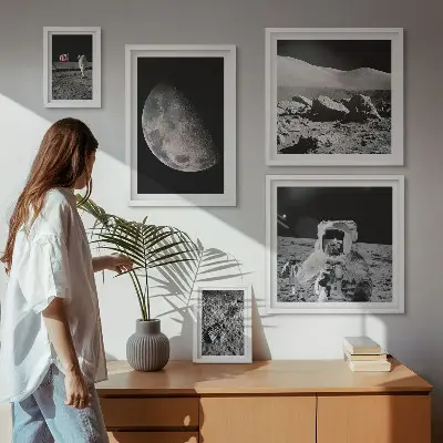 Gallery wall Astronauts' lunar landscapes
