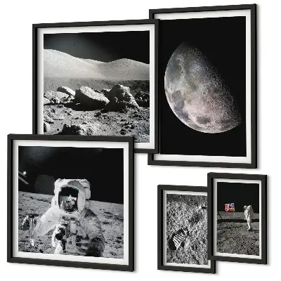 Gallery wall Astronauts' lunar landscapes