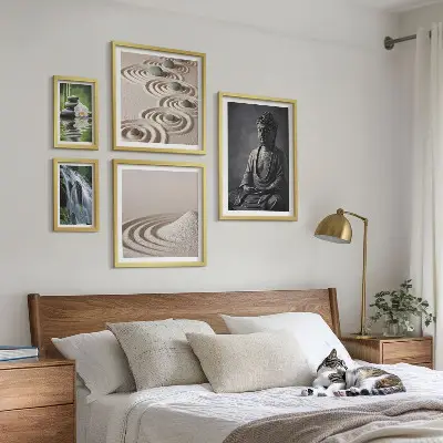 Framed photo set Relaxing zen nature themes
