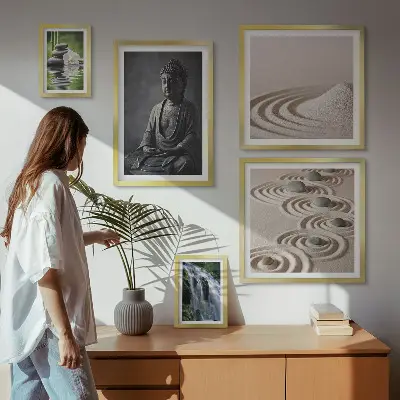 Framed photo set Relaxing zen nature themes