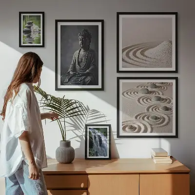 Framed photo set Relaxing zen nature themes