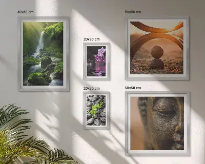 Framed photo set Harmony of nature minimalistic