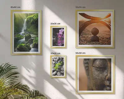 Framed photo set Harmony of nature minimalistic