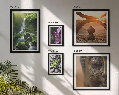 Framed photo set Harmony of nature minimalistic