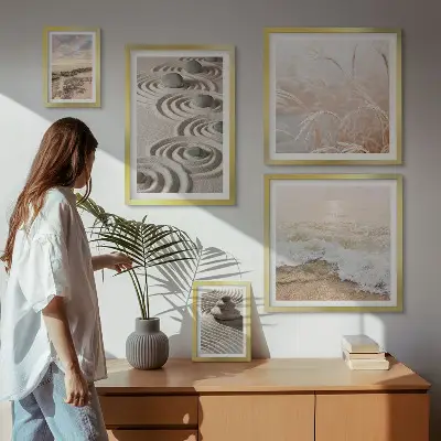 Set of 5 wall art pieces Relaxing landscapes of nature