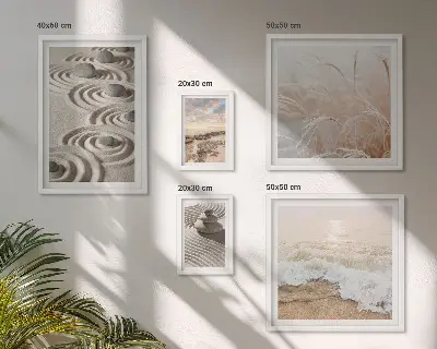 Set of 5 wall art pieces Relaxing landscapes of nature